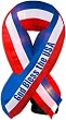God Bless the USA Ribbon Airblown