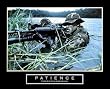 Patience - Military Man, Motivational Poster