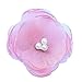 Pearl Poppy Flower Hair Clip - Girl TruStay Clip - Best NO Slip Barrette For Fine Hair (GC1-Pink)