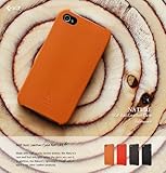 SGP iPhone 4 Leather Case Nature Just Leather for GSM ONLY [Nature Orange]