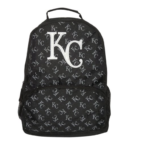 Kansas City Royals MLB Baseball Team Shoulder Sports Bag / School Bag / Athletic Backpack - Black (Size: one size)