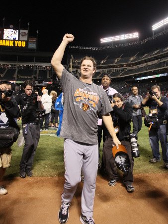 Texas Rangers v. San Francisco Giants, Game 5: Matt Cain of the San Francisco Giants Photographic Poster Print by Elsa ., 12x16