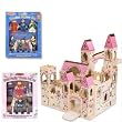 Melissa & Doug Deluxe Wooden Folding Princess Castle with Royal Wooden Family and Deluxe Castle Dolls Playset