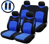 Type R 11 Pc Seat Cover Set Blue Universal Car Truck Bucket Seat Covers 1995 Thru 2008 Honda Civic Accord Toyota Chevrolet Ford Nissan