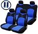 Type R 11 Pc Seat Cover Set Blue Universal Car Truck Bucket Seat Covers 1995 Thru 2008 Honda Civic Accord Toyota Chevrolet Ford Nissan