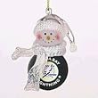 Tampa Bay Lightning 2.5" Acrylic Basketball Snowman Holiday Ornament - NHL Hockey