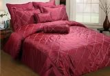 Rosebud Queen 8-Piece Comforter Set, Red