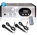 HIFI Receiver Karaoke Verst&auml;rker HVR-14 + 2x Mikrofon