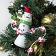Department 56 Gumdrop Snowman Ornament With Peppermint Chaser Lights #99714