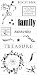 Fiskars 01-002265 Heidi Grace 4-by-8-Inch Clear Stamps, Family Traditions
