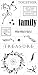 Fiskars 01-002265 Heidi Grace 4-by-8-Inch Clear Stamps, Family Traditions