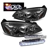 05-08 Pontiac G6 LED Smoked Projector Head Lights + Bumper Fog LED by Eautolight