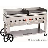 Crown Verity MG-72 72 Portable Professional Style Outdoor Gas Griddle