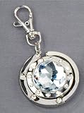 Coiled Purse Hanger - Clear Acrylic w / Clear Acrylic Stones