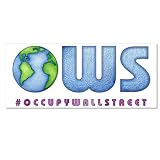 Hashtag Occupy Wall Street Global OWS WE ARE THE 99% Window or Bumper Sticker