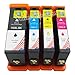 Toner Kingdom® Compatible with Lexmark 150XL High Yield Ink Cartridges Replace for Lexmark All-In-One Pro715, Pro915, S315, S415, S515 Printers - 4 Pack, 1Black / 1Cyan / 1Magenta / 1Yellow