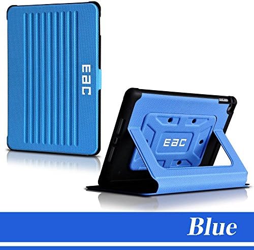 iPad Air 2 Case,Professional Genuine Luxury EallcCase for Apple iPad Air 2 / ipad 6 [2nd Generation] 2014 Release--Full Body Rugged Hybrid Protective Shockproof /Water-resistant /Drop Resistant/Adjustable stand with cooling design filp Magnetic smart ARMOR case (Sky Blue)