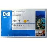 C9722A HP Color LaserJet 4650 Smart Printer Cartridge Yellow (8000 Yield) - (Genuine Orginal OEM toner)