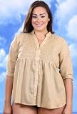 Button Down Plus Size Blouse Cover Up Womens Swimwear Plus Size Swimsuits 51XUxULF oL. SL160 Button Down Plus Size Blouse Cover Up Womens Swimwear Plus Size Swimsuits
