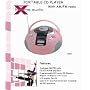 Xtreme CD509 Portable CD Boombox with AM/FM Radio - Pink