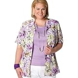 Plus Alia Floral Sunshine Print Crinkle Blouse