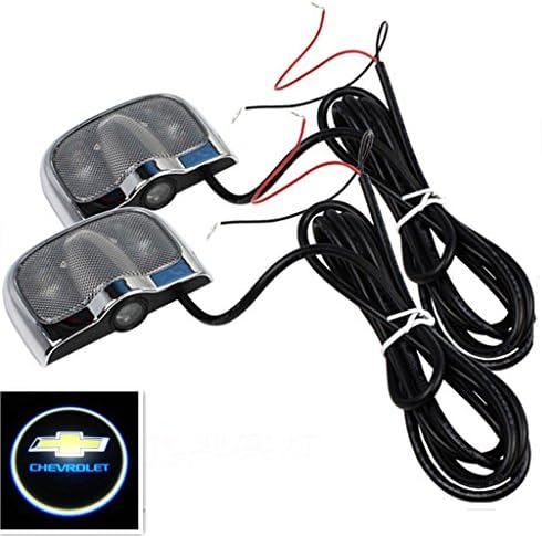 2pcs Car Projection LED Projector Door Shadow Light Welcome Light Laser No Drilling (for Chevrolet)