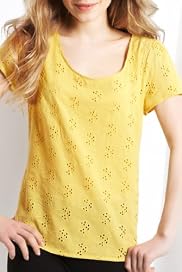 Pure Cotton Broderie Embroidered Top [T43-2175-S]