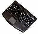 Adesso Mini Black PS/2 Keyboard with Glidepoint Touchpad (ACK-540)