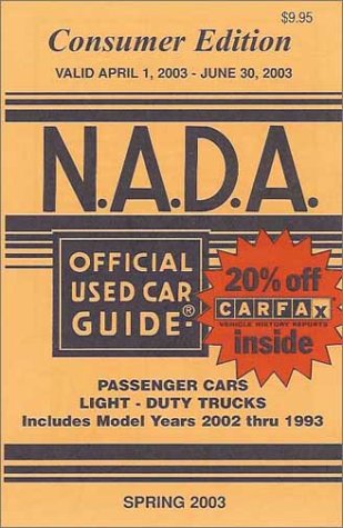 nada official used car guide spring 2003