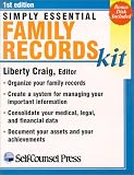 Simply Essential: Family Records Kit (Self-Counsel)