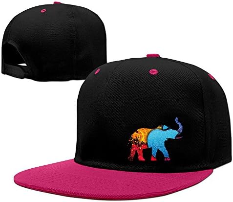 God JTC2 Colorful Cute Elephant Baseball Hat For Men Pink