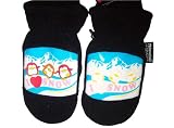 The Original Freezy Freakies Magic Picture Changing Children's Mittens - I Love Snow Penguins
