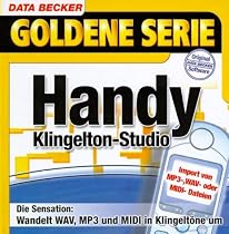 Handy Klingelton-Studio, 1 CD-ROM Import von MP3-, WAV- oder MIDI-Dateien