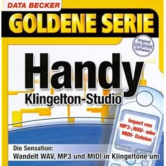 Handy Klingelton-Studio, 1 CD-ROM Import von MP3-, WAV- oder MIDI-Dateien