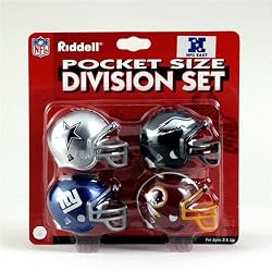 NFC East Division (4pc.) "Traditional" Pocket Pro NFL Helmet Set by Riddell
