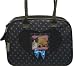 Designer Dog Carriers -Brown w/ Blue Polka Dots