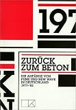Zur&uuml;ck zum Beton - Ulrike Groos, Peter Gorschl&uuml;ter, J&uuml;rgen Teipel