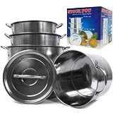 8 Pc Stainless Stock Pot Set by 