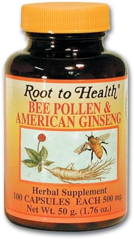 250 mg. American Ginseng/250 mg. Bee Pollen 100's