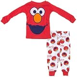 Sesame Street Elmo Boy's 2-Piece Cotton Sleepwear