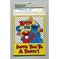 Elmo and Cookie Monster Invite you to a Party 8 Party Invitations (Sesame Street)