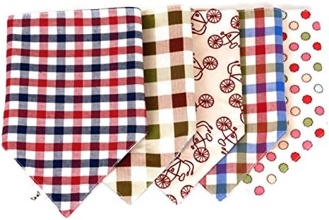 Stylebiz Reversible Baby Bandana Teething Drool Bibs Made of Premium Cotton for Boys &amp; Girls (5 Pack Mixed Color Type1)