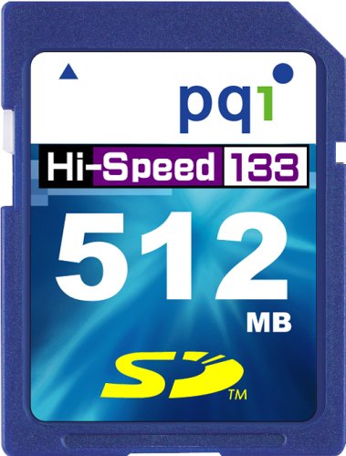 PQI SDカード 512MB 133倍速ハイスピード SDB133-512