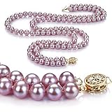 Lavender 6-7mm AA Freshwater Pearl Necklace 16 inch