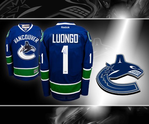 Roberto Luongo Vancouver Canucks Autographed Jersey