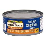 Wild Oats Chunk Light Tongol Tuna In Water, 6-Ounce Cans (Pack of 12)