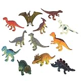 Dozen Small Toy Dinosaurs: Set of 2 inch Plastic Toy Dino Figures