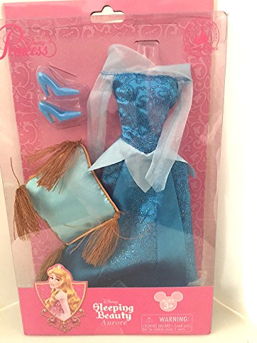 Walt Disney Parks Exclusive Aurora Sleeping Beauty Doll Costume Set With Dress, Pillow and Shoes