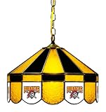 Imperial Pittsburg Pirates Licensed 16-Inch Diameter Stained Glass Pub Light