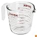 Pyrex Prepware 2-Cup Measuring Cup, Clear with Red Measurements